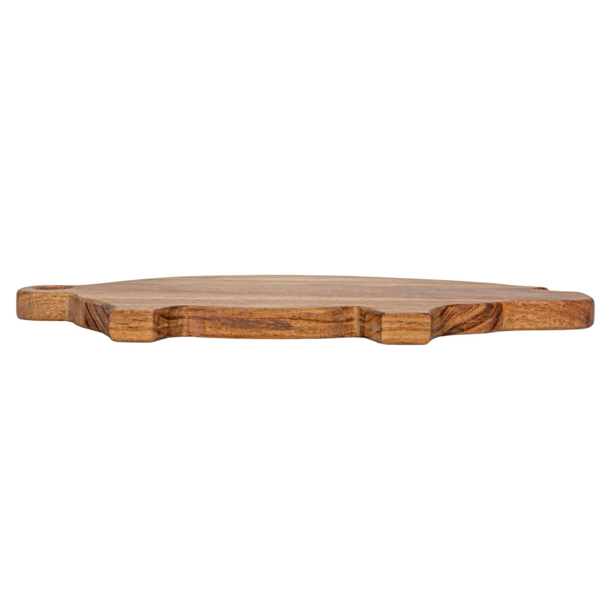 Hello Honey® 11.75" Natural Pig Shaped Mango Wood Handled Cheese & Cutting Board